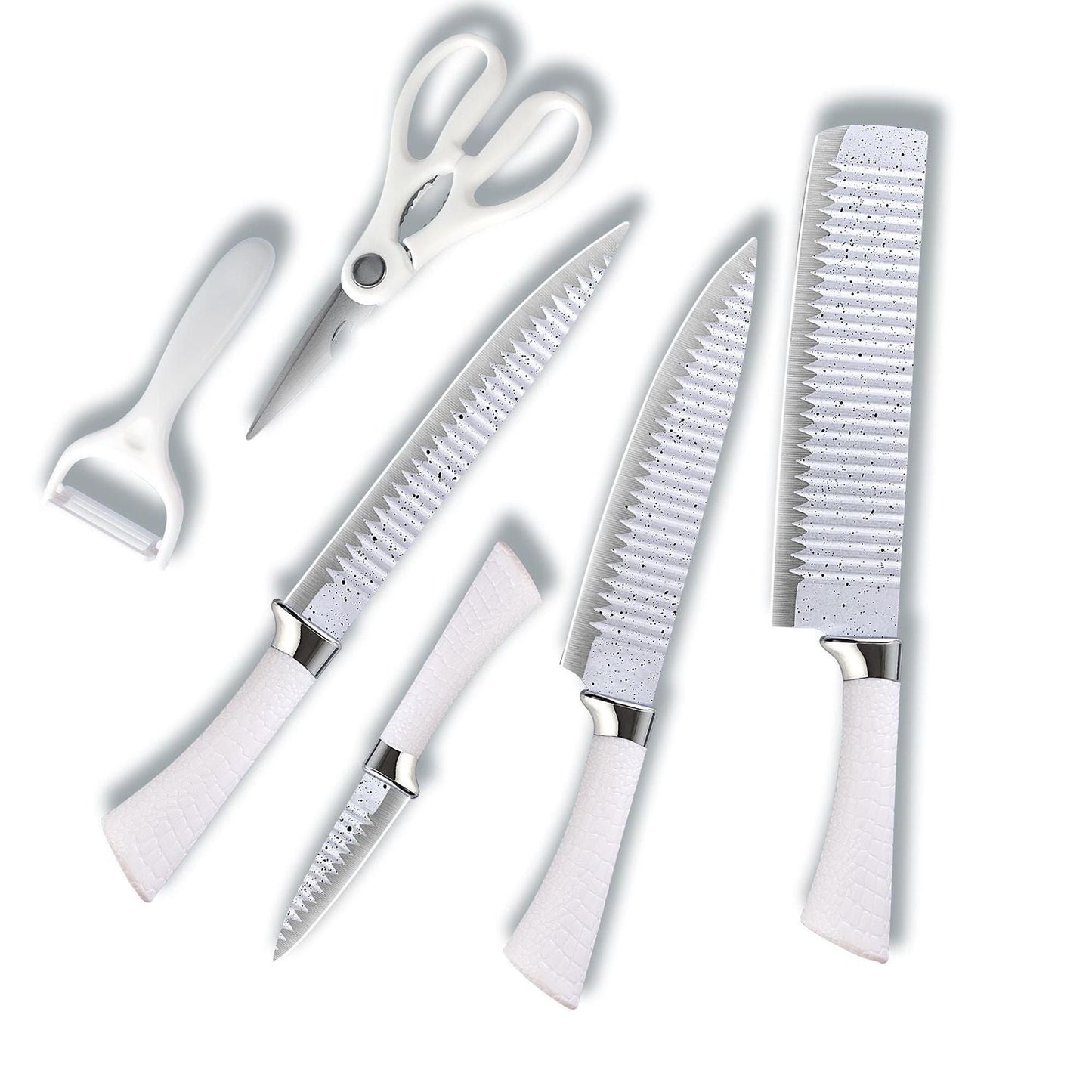 Set de cuchillos + Tijeras + Pelador - Mi tienda